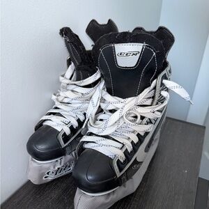 CCM Black and White Custom 01 Ice Hockey Skates
